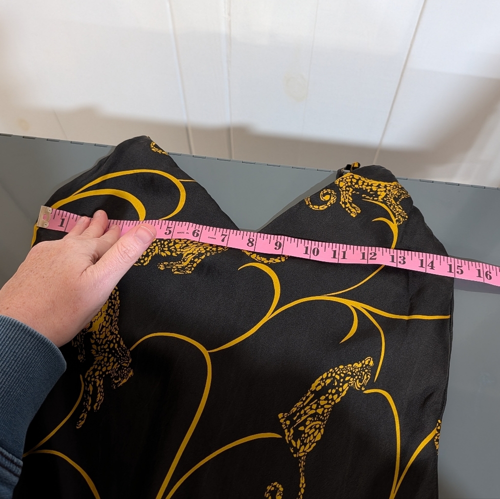 L'AGENCE Jodie Tiger Print Silk Slip Dress - Picture 13 of 16